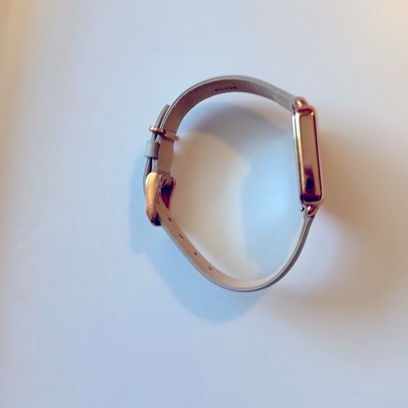 CLUSE La Garconne Rose Gold White Dial & Grey Leather Strap Watch